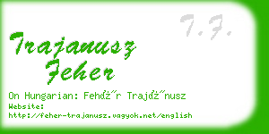 trajanusz feher business card